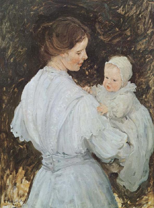 E.Phillips Fox Mother and child china oil painting image